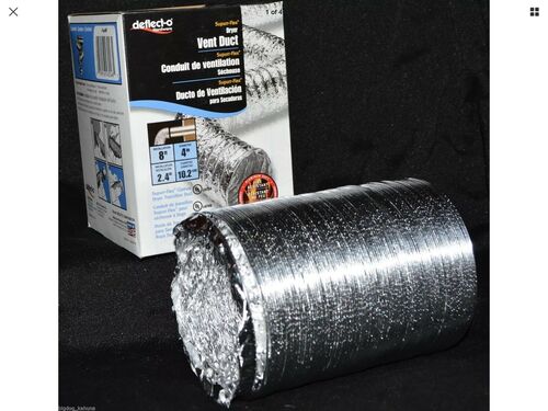 Deflecto X Super Flex Dryer Vent Duct With Clamps Vinyl Hose