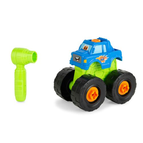 Build-A-Buddy Monster Truck 2-in-1 Toy with Hand Ratchet