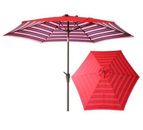 9' Patio Umbrella in Double Medallion