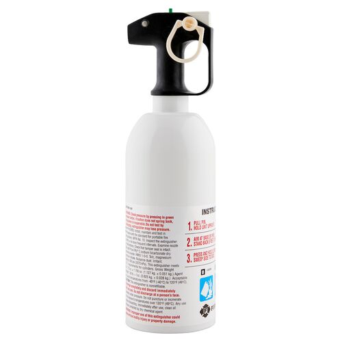 Kitchen Fire Extinguisher UL Rated 5-B:C (White)