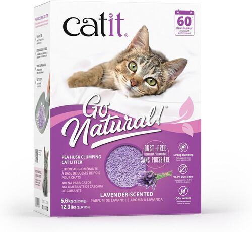 Go Natural Clumping Cat Litter 12.3 lb - Lavender Scented