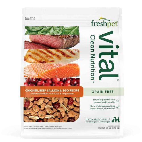 Vital Grain Free Chicken, Beef, Salmon & Egg Recipe Fresh Dog Food Roll