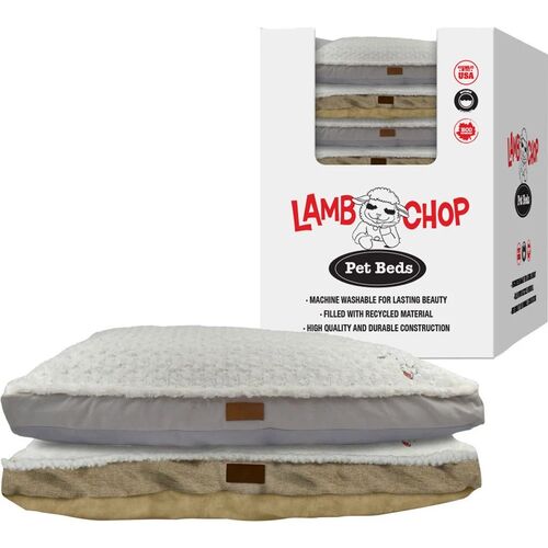 Lamb Chop Gusset Pet Bed - 36" x 27" x 3"