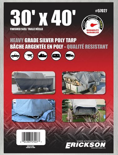Silver Weave Tarp - 30' x 40'
