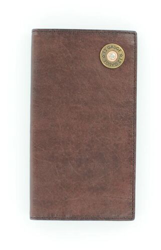 Men's Shotgun Shell Rode Wallet in Brown
