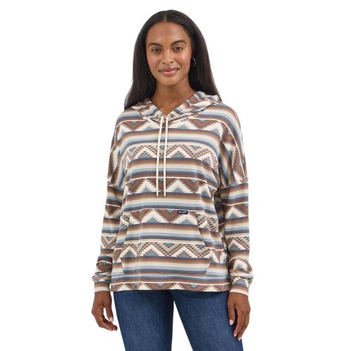 Women's Wrangler Geometric Relaxed Pullover Hoodie