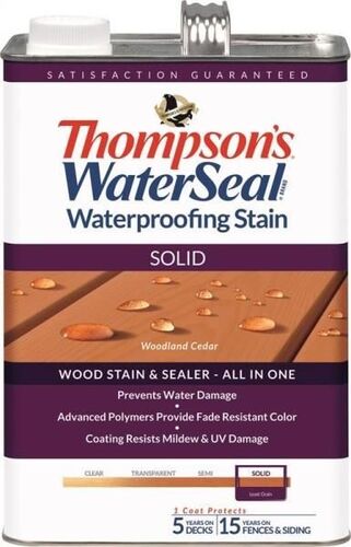 Woodland Cedar Solid Waterproofing Stain - 1 Gallon