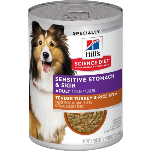 Adult Sensitive Stomach & Skin Tender Turkey & Rice Stew Dog Food - 12.5 oz