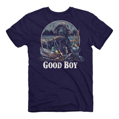 Men's Good Boy Duck Call Dog Short Sleeve Graphic T-Shirt