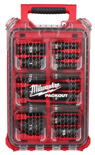 15-Piece SHOCKWAVE Impact Duty Socket 1/2" Drive SAE Set with PACKOUT