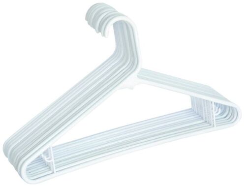 Assorted Colors Plastic Tubular Hanger - 10 Pack