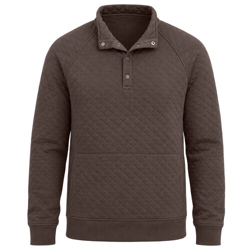 Men's Diamond Quilted 1/4 Snap Sweatshirt