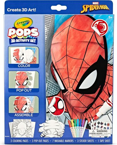 Spiderman POPs 3D Activity Set