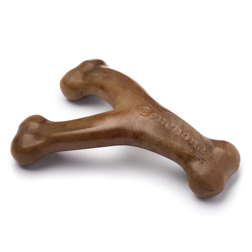 Bacon Flavored Wishbone Durable Dog Chew Toy