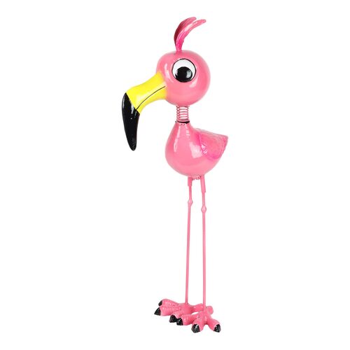 28" GeekyBeek Metal Flamingo