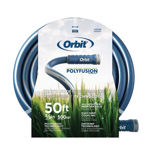 Polyfusion Garden Hose - 5/8" x 50'