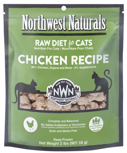 Frozen Raw Diet for Cats in Chicken Recipe - 2 Lb