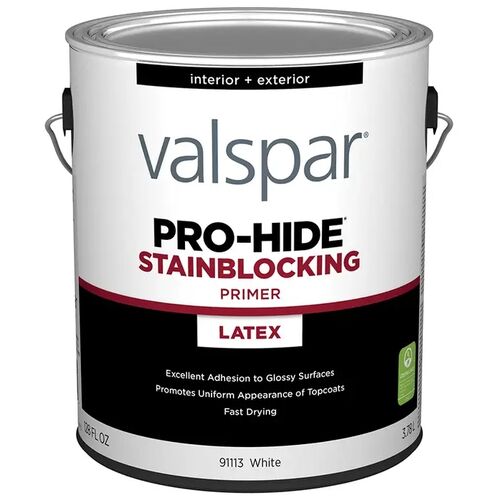 Pro-Hide Interior + Exterior Stainblocking Latex in White - 1 Gallon