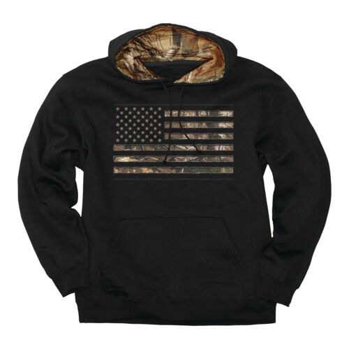 Men's Camo Flag Cut-Out Hoodie