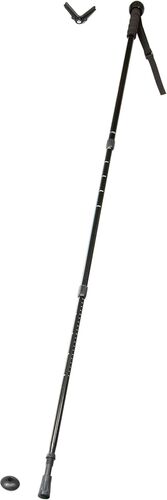 60" Collapsible Aluminum Walking/Hiking Stick with Rifle & Camera Mount