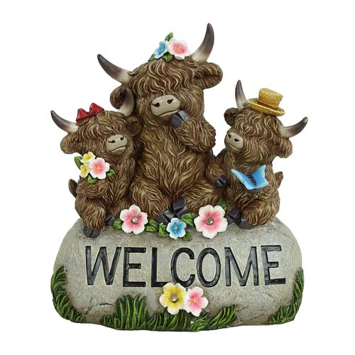 Cow Welcome Resin Statue