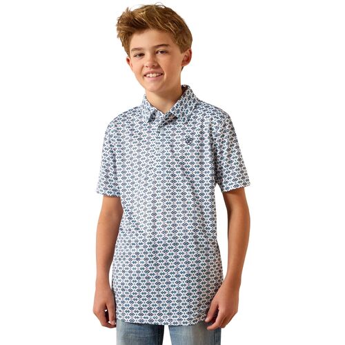 Boy's All Over Print Polo