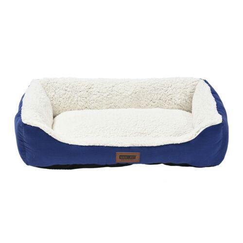 Cuddler Pet Bed in Navy - 30" x 20" x 6.7"