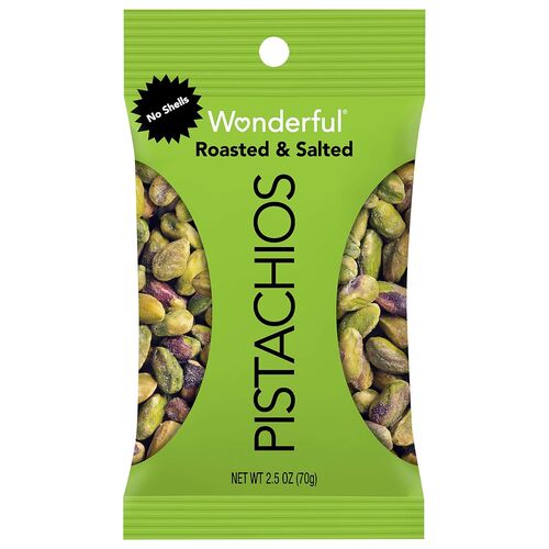 No Shell Roasted/Salted Pistachios - 2.25 oz