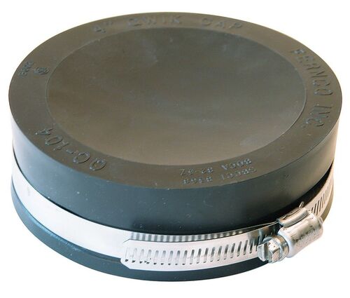 4" Qwik Flexible PVC Pipe Cap