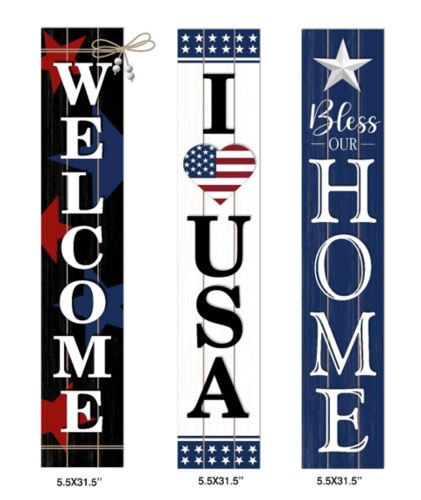 48" Patriotic Porch Leaner - Assorted