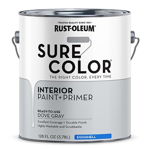 Sure Color Eggshell Finish Interior Wall Paint - Dove Gray