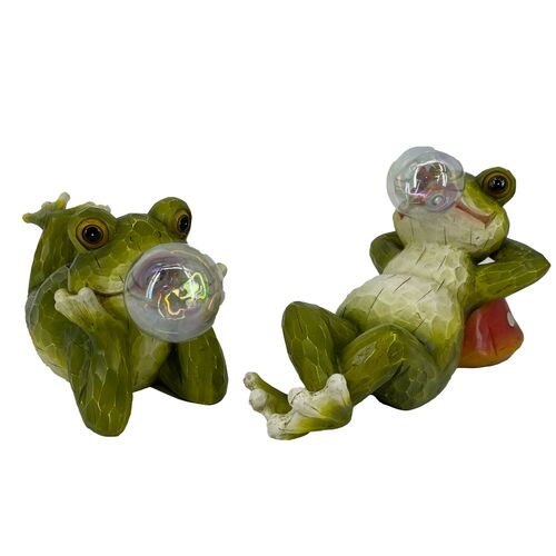 Relaxing Frogs Solar Decor - Assorted