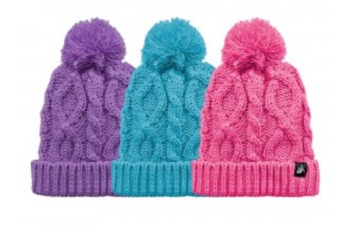 Girl's Cable Sparkle Hat - Assorted