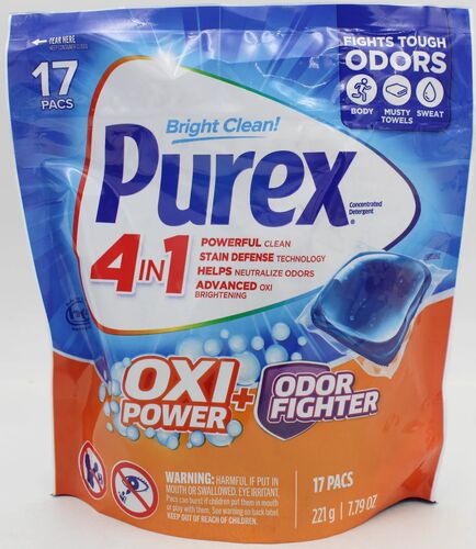 4-in-1 Plus OXI Fresh Morning Burst Laundry Detergent Pacs - 17 Loads