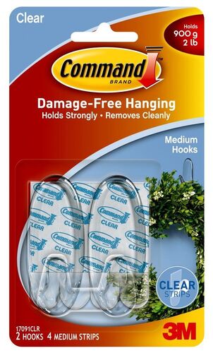 Command Clear Medium Hook Kit