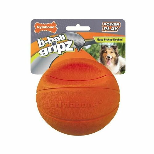 Power Play B-Ball Grips Basketball Medium 4.5 Dog Toy