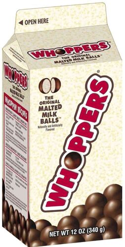 Chocolate Malted Milk Balls Candy - 12 oz Carton