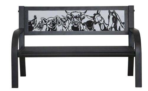 Barnyard Friends Children's Bench
