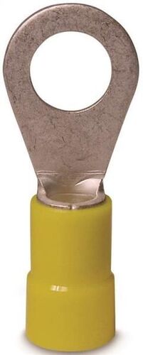 Crimp Ring Terminal 12-10 AWG, 600 V Copper Yellow