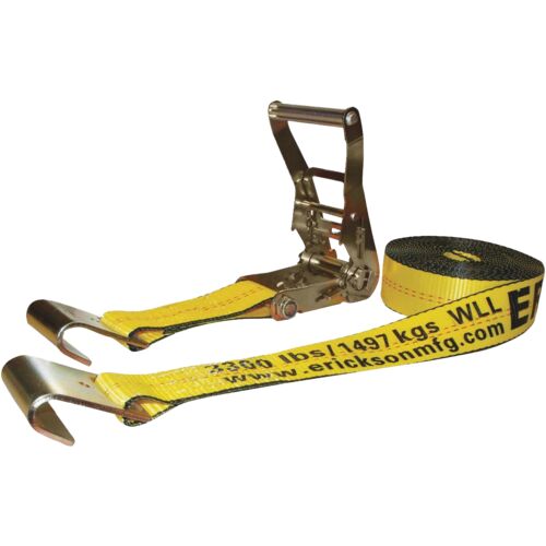 10,000 Lb Ratchet Strap with Flat Hooks