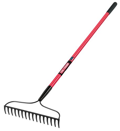 16 Tine Tru Tough Welded Bow Rake With Comfort Grip Handle