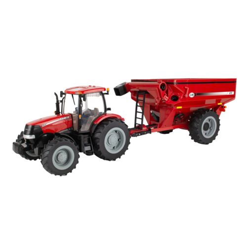 Big Farm 1:16 Case IH Puma 215 Tractor with J&M Grain Cart Wagon