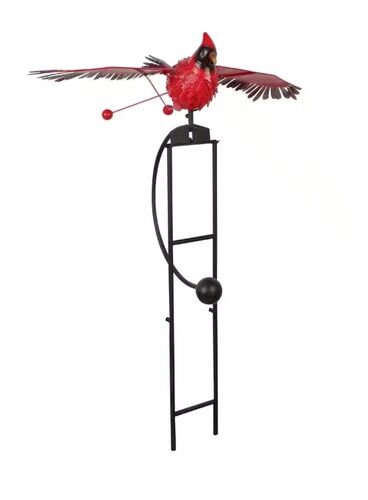 Rocking Cardinal Metal Stake