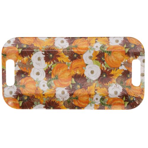 Autumn Melamine Serving Tray with Handles - 15" x 8"