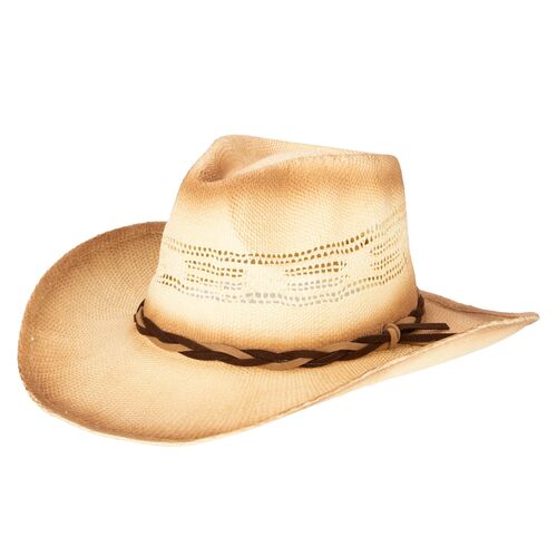 Women's Woven Paper Cowboy in Toast