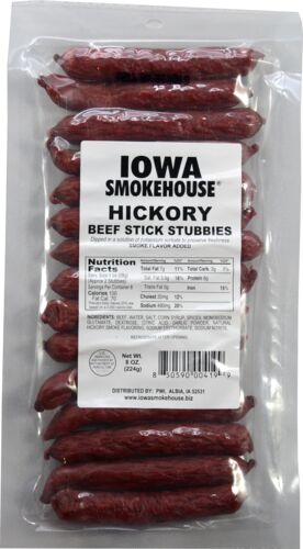 8 Oz Beef Stick Stubbies Hickory
