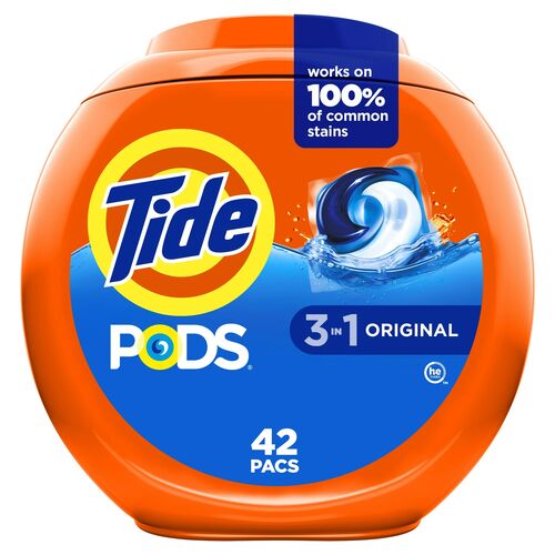 PODS 3-in-1 Stain Remover Detergent Packs - 42 Count