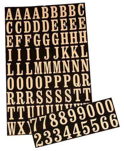 1" Mylar Numbers & Letters