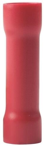 Crimp Butt Splice 22-18 AWG 600 V Red