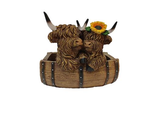 Highland Cow Planter Decor